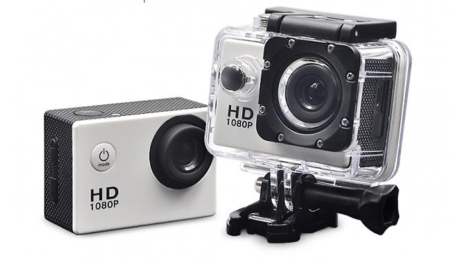 Go Groopie Whooptrading Waterproof HD 1080P Sports Action Camera - 7 Colours