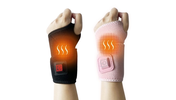 Ergonomic Electric Heated Adjustable Wrist Brace - 2 Colours!