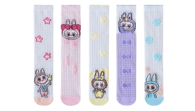 5-Pack of Children's Cartoon Socks - 6 Colours. from Go Groopie IE