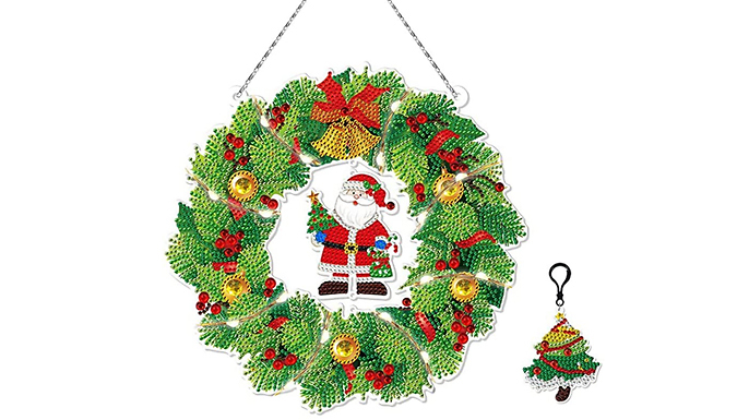 LED Light Beads Christmas Wreath