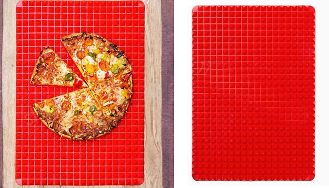 Pyramid-Texture Oven & Microwave Silicone Baking Mat - 1 or 2-Pack