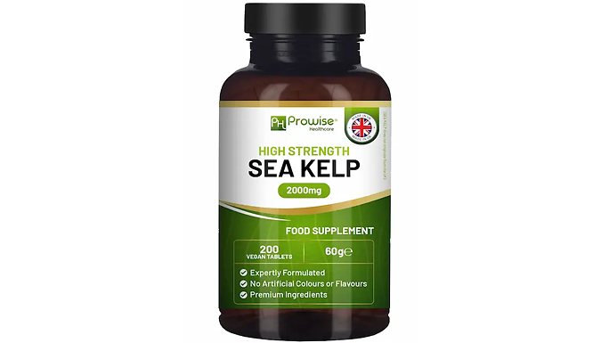 Sea Kelp 2000mg 200 Vegan Tablets at Go Groopie IE