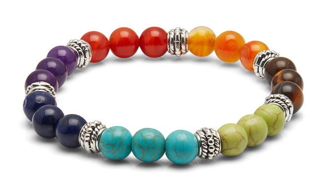 Multicolour Chakra Gemstone Bracelet