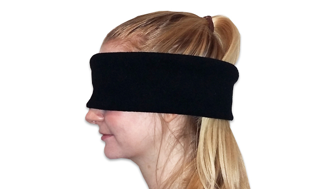 Travel Eye Mask With Built-In Headphones