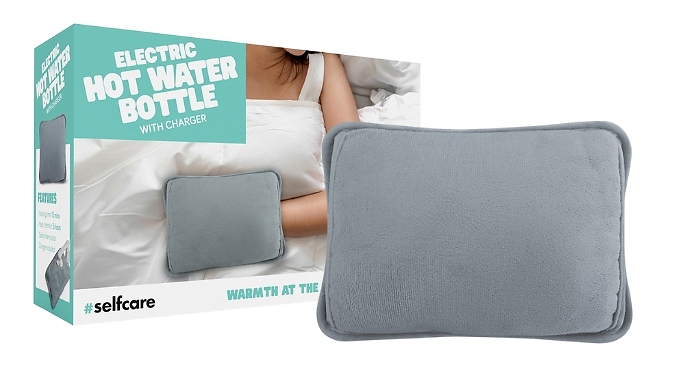 Electric Hot Water Bottle with Charger