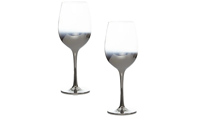 2-Pack Aurora Fade-Effect Luxury Wine Glasses - 2 Colours