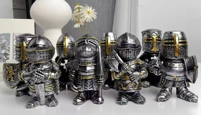 Mini Knight Resin Ornaments - 8 Styles!
