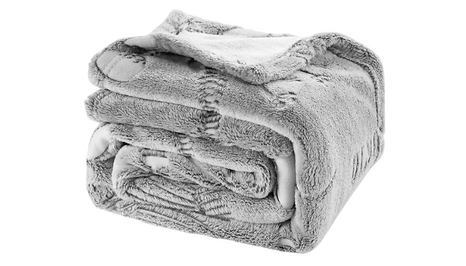 Glow-in-the-Dark Dinosaur Fleece Blanket - 3 Sizes