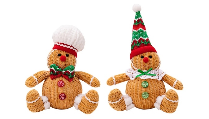2-Pack Christmas Gingerbread Man Ornaments
