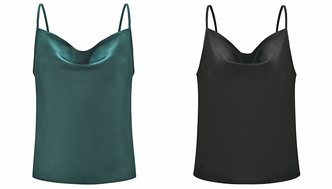 Satin Cami Top - 5 Colours & 6 Sizes