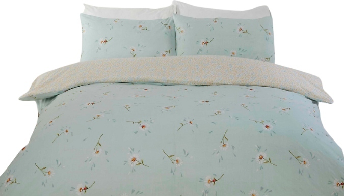 Daisy Reversible Design Duvet Set - 3 Sizes