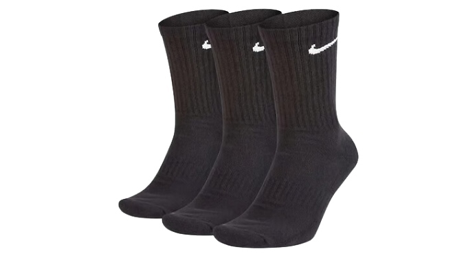 3-Pack of Men's Nike Crew Socks - Black or White