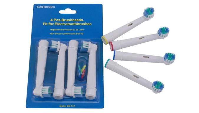 Oral B-Compatible Electric Toothbrush Heads - 8 to 40-Pack from Go Groopie