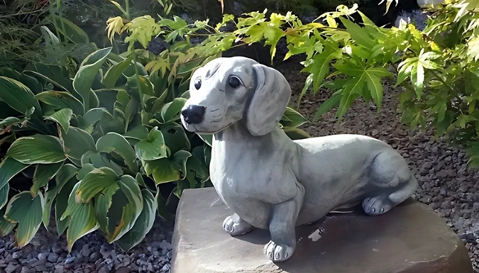 Miniature Dachshund Garden Sculpture