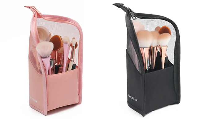 1 or 2 Standing Travel Make-Up Brush Organisers - 2 Colours