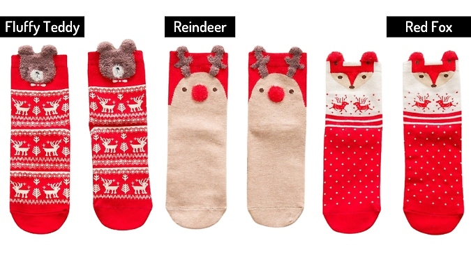 Festive Christmas Socks - 19 Styles