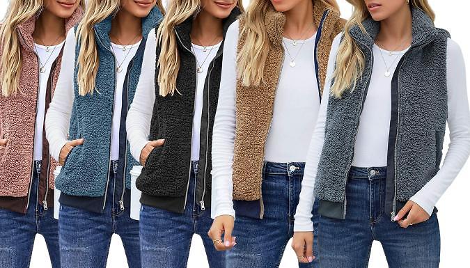 Teddy Gilet Jacket - 5 Colours, 5 Sizes