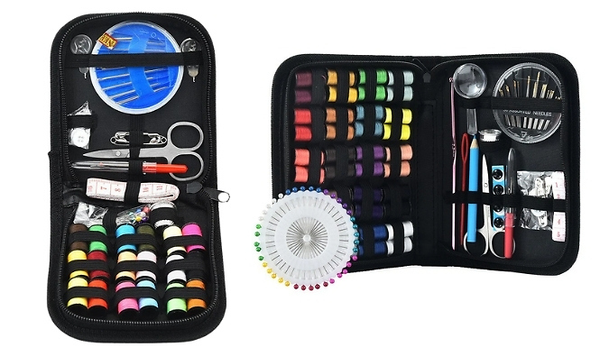 67 or 128-Piece Ultimate Compact Sewing Kit