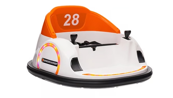 Kids' 12V 360° Rotation Bumper Car with Remote Control - 4 Colours