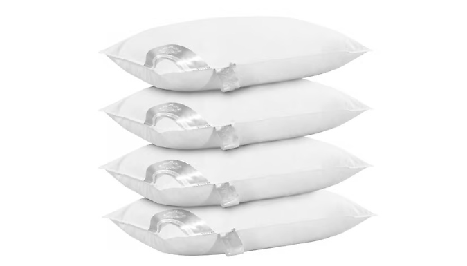 Goose Feather & Down Hotel Pillows - Pack of 2 or 4