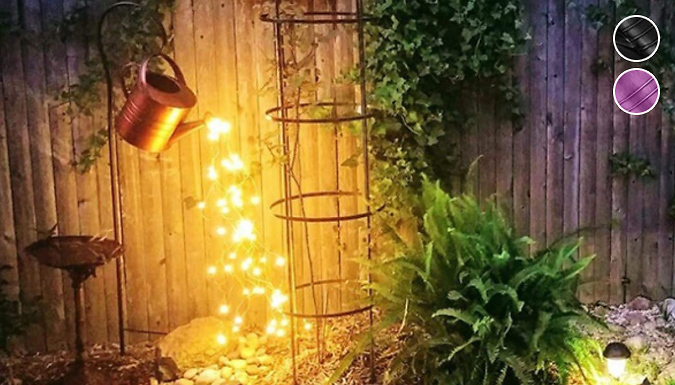 Justgiftdirect Garden Watering Can Star-Shower Waterfall Lights - 2 Colours