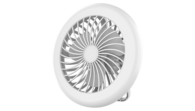 Portable Camping Fan & Light from Go Groopie IE