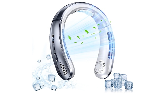 100-Speed Ultra-Quiet Bladeless Neck Fan - 3 Colours!