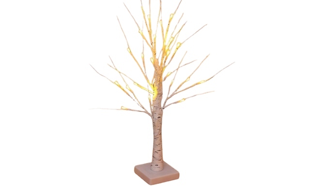 LED Light Up Birch Tree Decoration