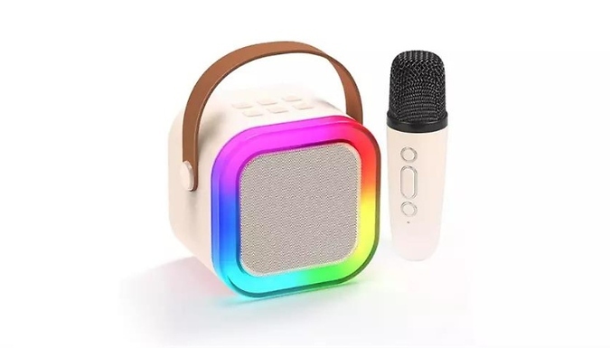 ChorusWave Portable Karaoke Set with Dual Mic Option!