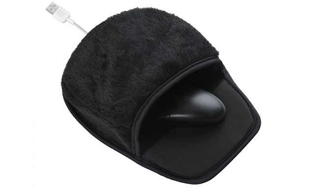 USB Heated Hand Warmer Mouse Pad - 2 Colours