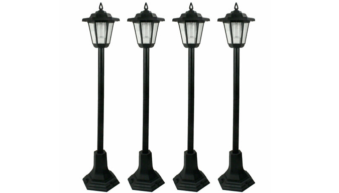 ProGarden Solar Powered Garden Lamp Posts! - 1, 2 or 4