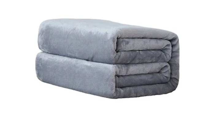 Super Soft Plush Fleece Throw Blanket - 7 Colours & 3 Sizes