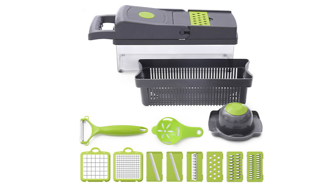 14-In-1 Food Preparer with Collection Basket