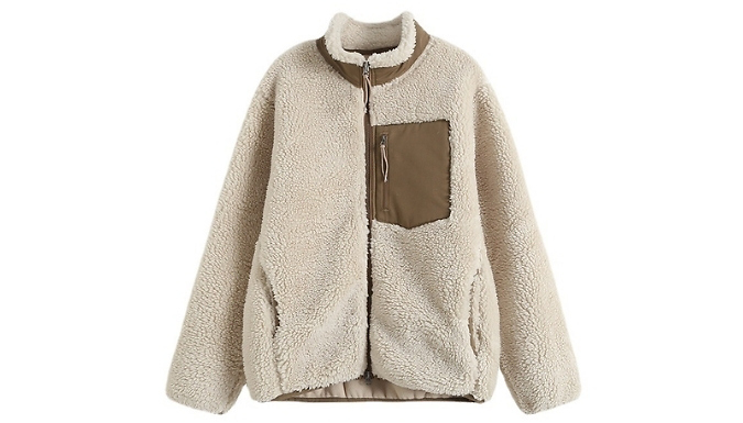 Unisex Windproof Teddy Fleece Jacket - 7 Colours, 5 Sizes!