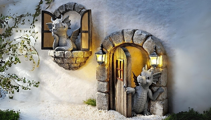 Garden Resin Dragon Sculptures - 6 Styles at Go Groopie