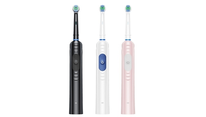 Adult Rechargeable Electric Toothbrush - 3 Colours, 2 Options