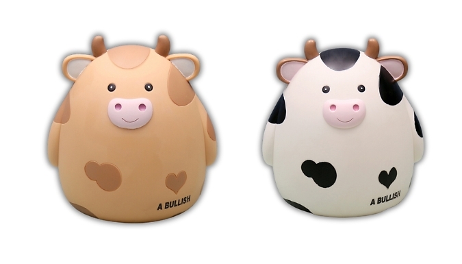 Adorable Cow Piggy Bank - 2 Colours, 3 Sizes