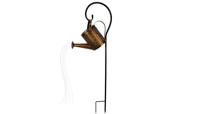 Solar Watering Can Iron Lamp