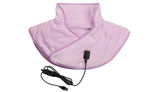 Heated Neck Wrap & Shoulder Pad - 4 Colours at Go Groopie