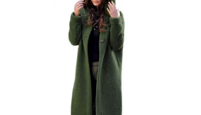 Women's Knitted Cardigan Sweater Coat - 3 Colours & 5 Sizes