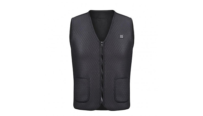 USB Electric Warming Heated Vest - 5 Sizes