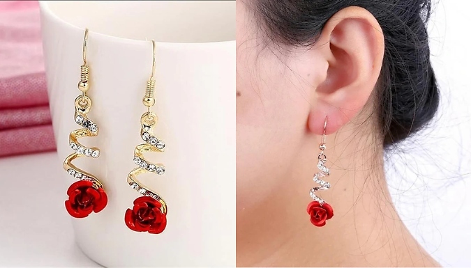 Red Statement Earring Collection - 7 Designs