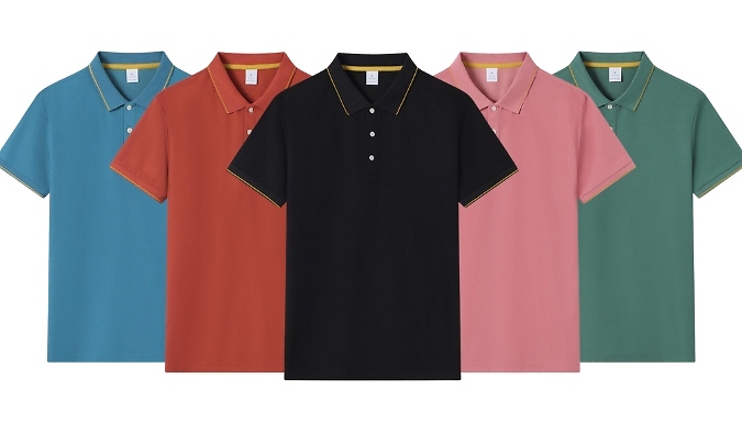 Men's Fashion Polo Shirt - 5 Colours & Sizes