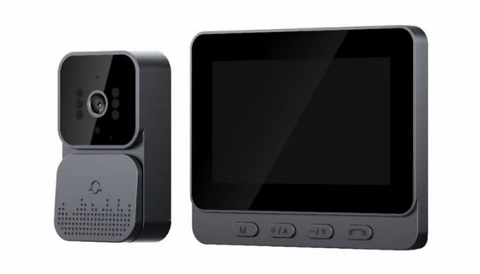 Smart Wireless Video Doorbell with Display Screen