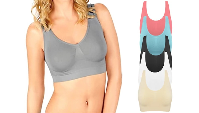 5-Pack of Fitness Sports Bras