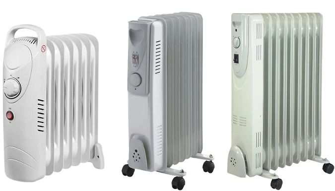 Oil Filled Radiator Heater - 4 Options