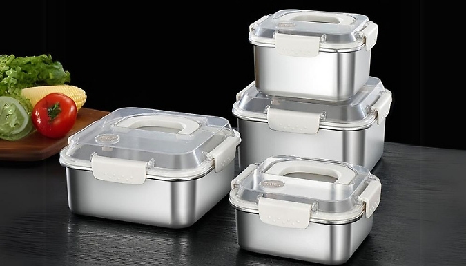 Stainless Steel Sealed Jar Lunch Box - 4 Sizes