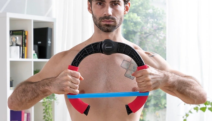 Adjustable Arm Exerciser - With Resistance Bands & Exercise Guide. from Go Groopie IE