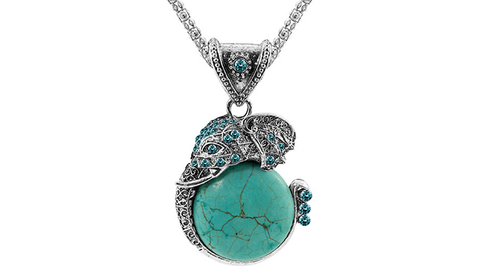 Bohemian-Inspired Turquoise Necklace