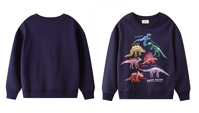 Kid's Glow-In-The-Dark Animals Pullover - 7 Designs & 6 Sizes